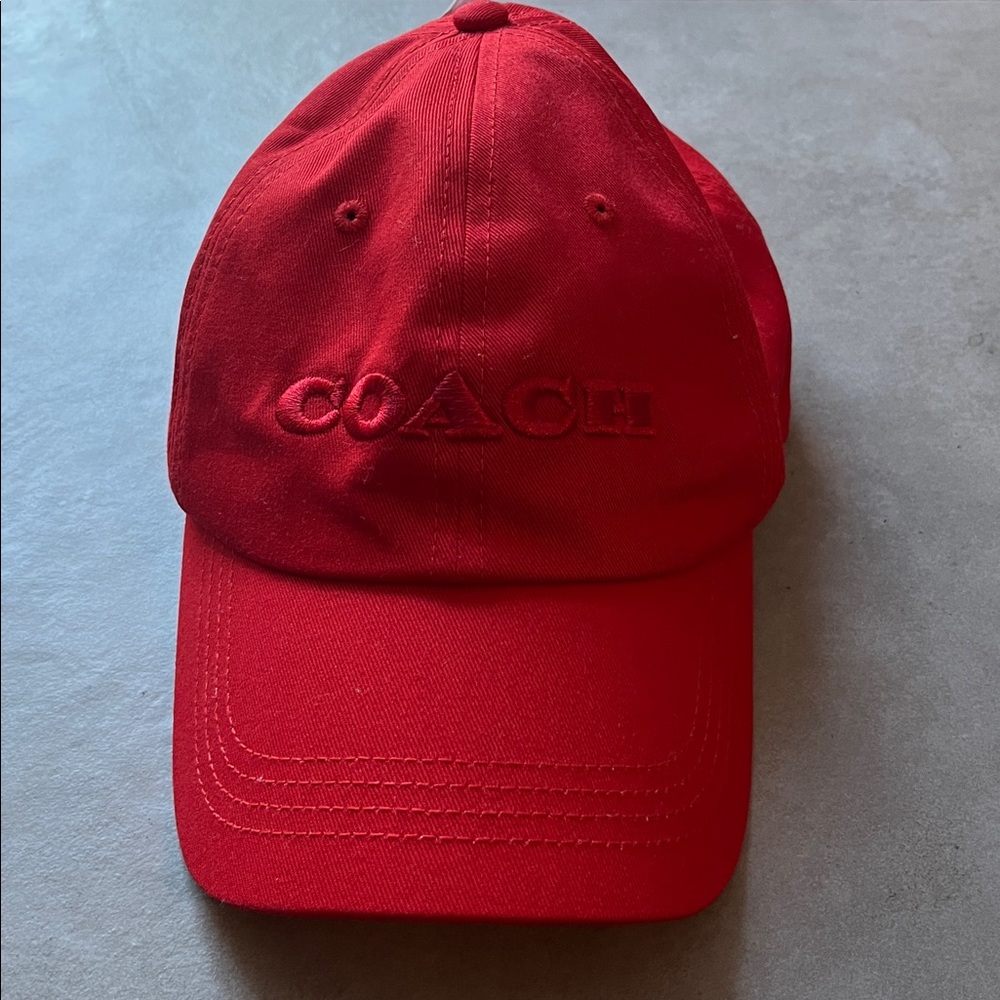 Coach Vibrant Red Cap